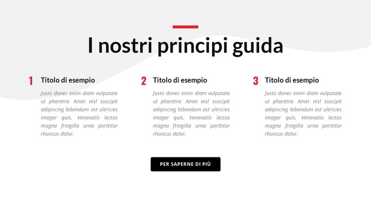 I nostri principi guida Modello CSS