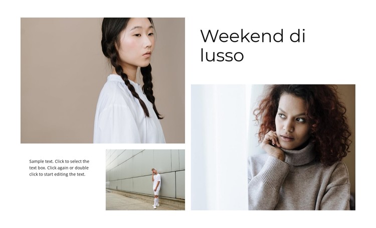 Weekend di lusso Modello CSS