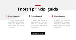 Splendido Modello HTML5 Per I Nostri Principi Guida