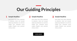 Our Guiding Principles - Custom Joomla Template