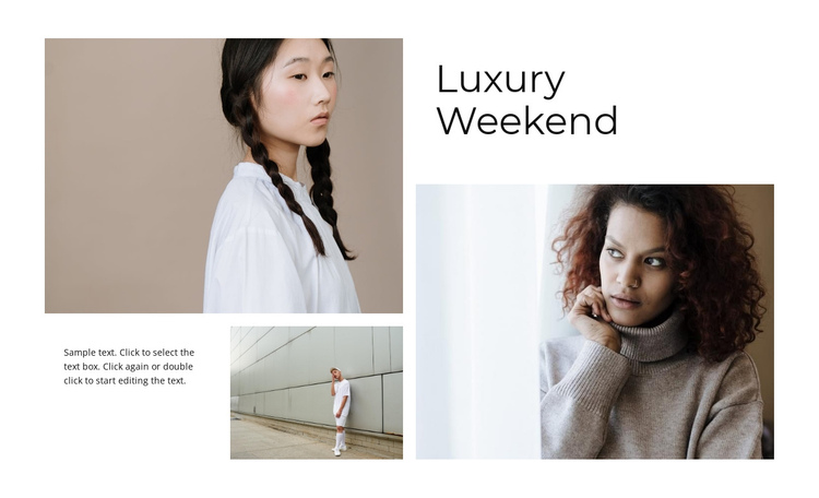 Luxury weekend One Page Template
