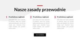 Nasze Zasady Przewodnie - Szablon Makiety Strony Internetowej