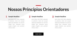 Nossos Princípios Orientadores Modelo CSS Básico