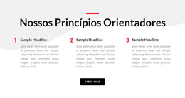 Nossos Princípios Orientadores - Modelo De Site Simples