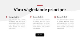 Våra Vägledande Principer - HTML-Webbplatslayout