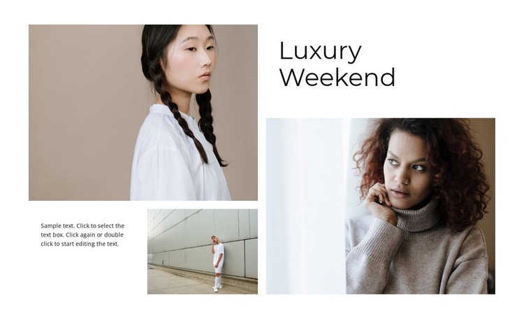 Luxury weekend Web Page Design