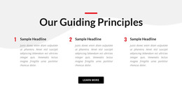Our Guiding Principles - Functionality WordPress Theme