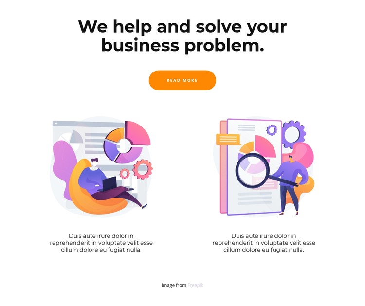Two ways to solve problems CSS Template