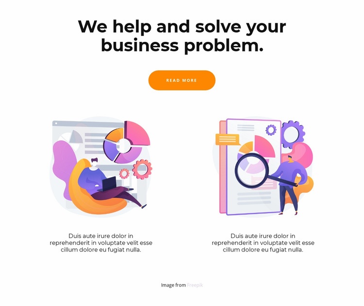 Two ways to solve problems Homepage Design