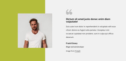 Testimonial Block - Basic HTML Template