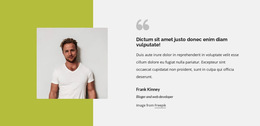 Testimonial Block - HTML5 Page Template