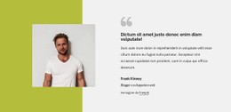 Blocco Testimonianze - Mockup Di Sito Web Gratuito