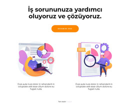 Sorunları Çözmenin Iki Yolu - Duyarlı HTML Şablonu