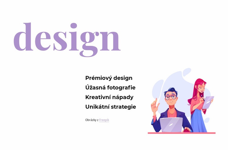 Progresivní design Šablona webové stránky