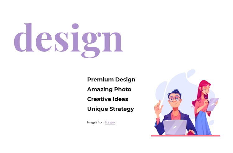 Progressive design CSS Template