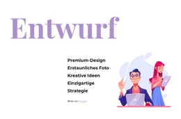 Website-Zielseite Für Progressives Design