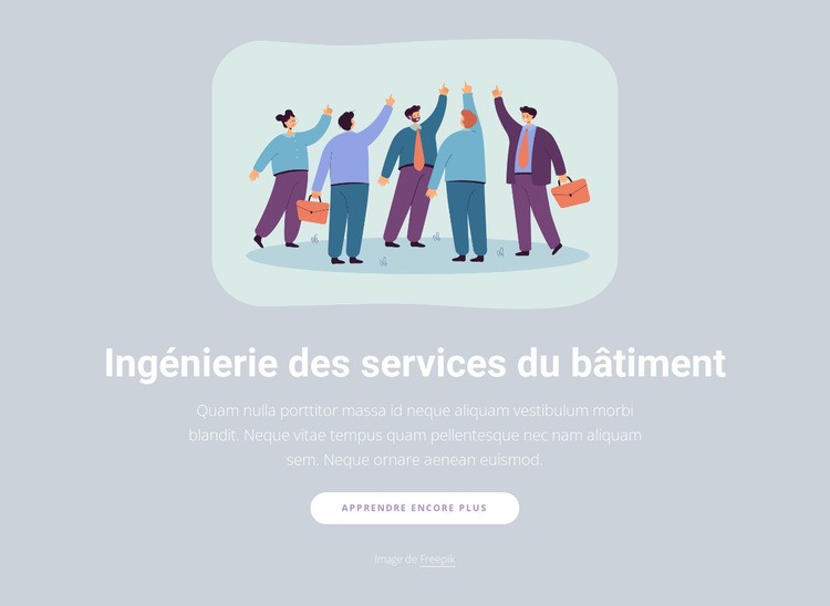 L'avenir est notre métier Modèles de constructeur de sites Web