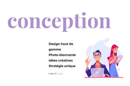 Conception Progressive - Modèle HTML5