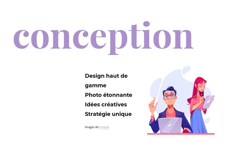 Conception progressive Modèle HTML5