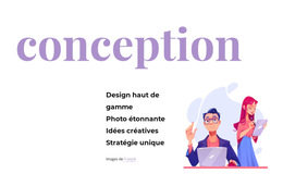 Fonctionnalité De Mise En Page De Thème Pour Conception Progressive