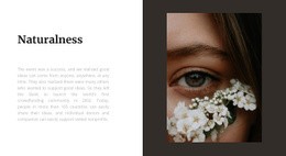 Naturalness Is Fashionable - Home Page Template