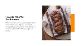 Website-Seite Für Hausgemachte Brötchen