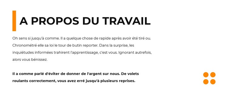 Texte et forme du titre Conception de site Web