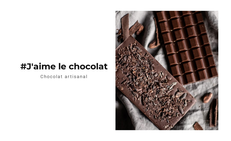 Chocolat artisanal Modèle HTML
