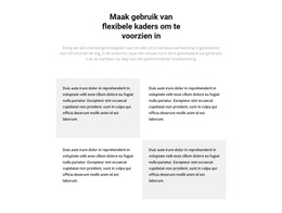 Vier Tekstblokken En Een Titel - Sitesjabloon