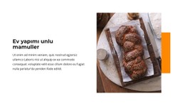 Ev Yapımı Çörekler Için Sayfa Web Sitesi