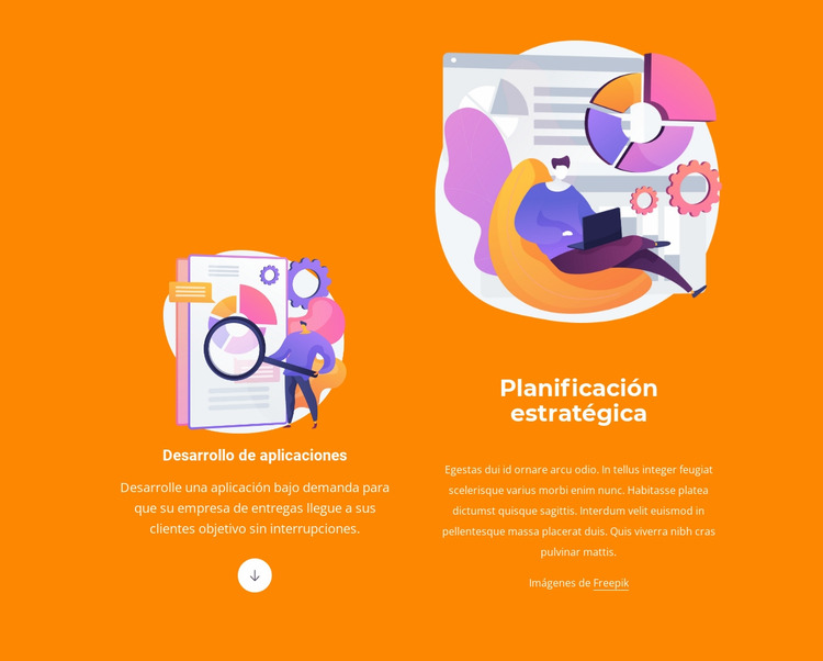 Estadísticas y plan Plantilla Joomla