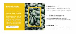 Rezepte Für Gemüsesalat - Kostenlos Herunterladbares Website-Design
