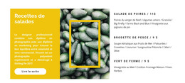 Recettes De Salade De Légumes - Site Avec Téléchargement De Modèles HTML