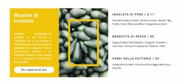 Ricette Insalata Di Verdure - Design Del Sito Web Scaricabile Gratuitamente