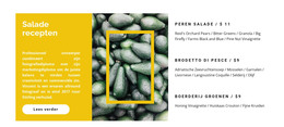 Groente Salade Recepten - Site Met Download Van HTML-Sjabloon