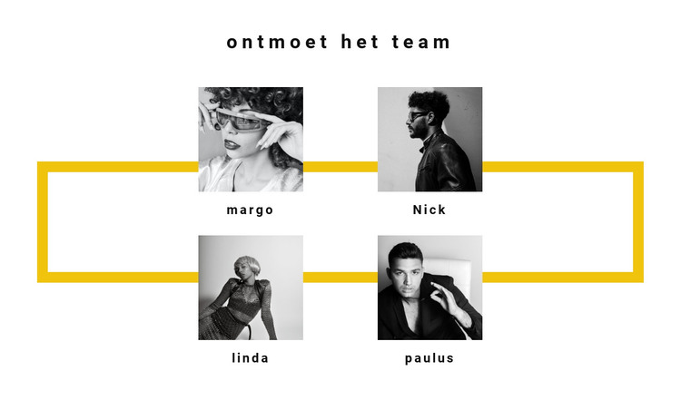 Een team van de beste werkers HTML-sjabloon
