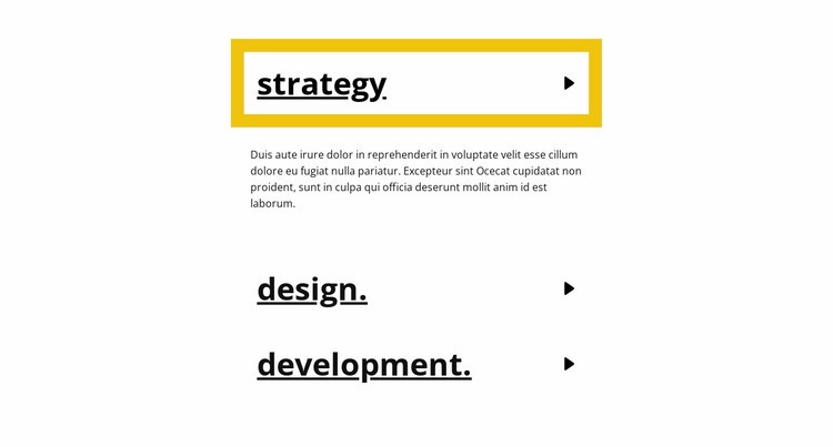 Acordeón de trazo Creador de sitios web HTML