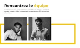 Partie Masculine De L'Équipe - Page De Destination Des Fonctionnalités