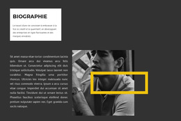 Biographie Du Poète - Thème WordPress Simple