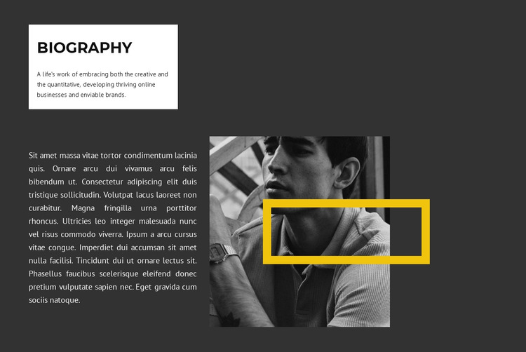 Poet biography HTML5 Template