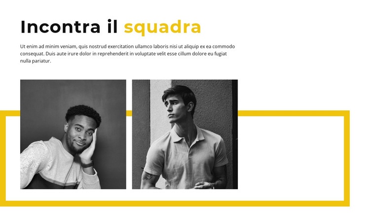 Parte maschile della squadra Progettazione di siti web