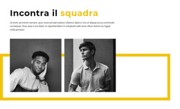 Parte Maschile Della Squadra - Modello Di Pagina HTML