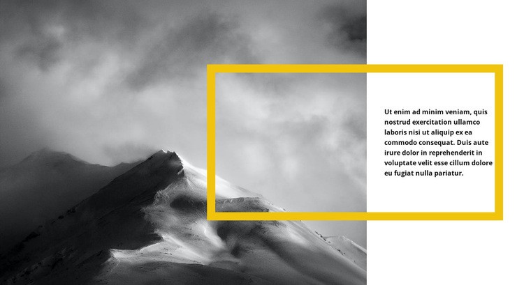 Besneeuwd landschap Website mockup