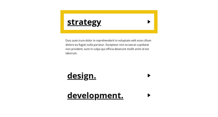 Stroke accordion One Page Template