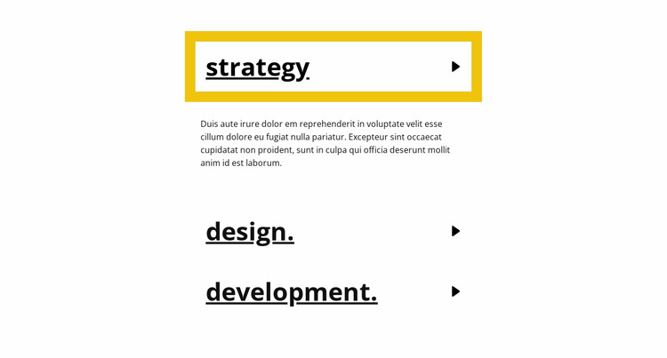 Acordeão de golpe Template Joomla