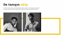 Takımın Erkek Kısmı Için Kullanıma Hazır Site Tasarımı