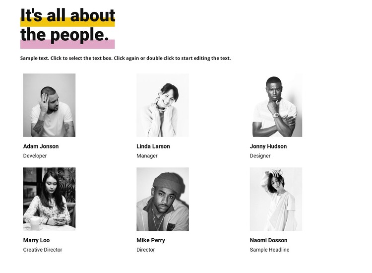It s all about the people CSS Template
