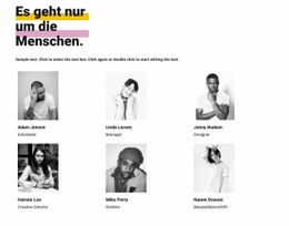 Mehrzweck-Landingpage Für Es Geht Nur Um Die Menschen