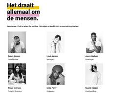 Het Draait Allemaal Om De Mensen - Responsieve HTML-Sjabloon