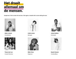 Het Draait Allemaal Om De Mensen - Aanpasbaar Professioneel Websitemodel